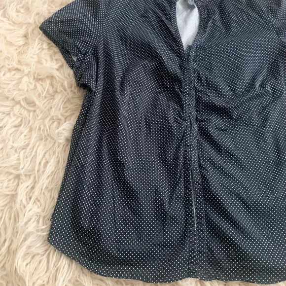 Alfani | Polka Dot Button Up Shirt Short Sleeve - Picture 8 of 10